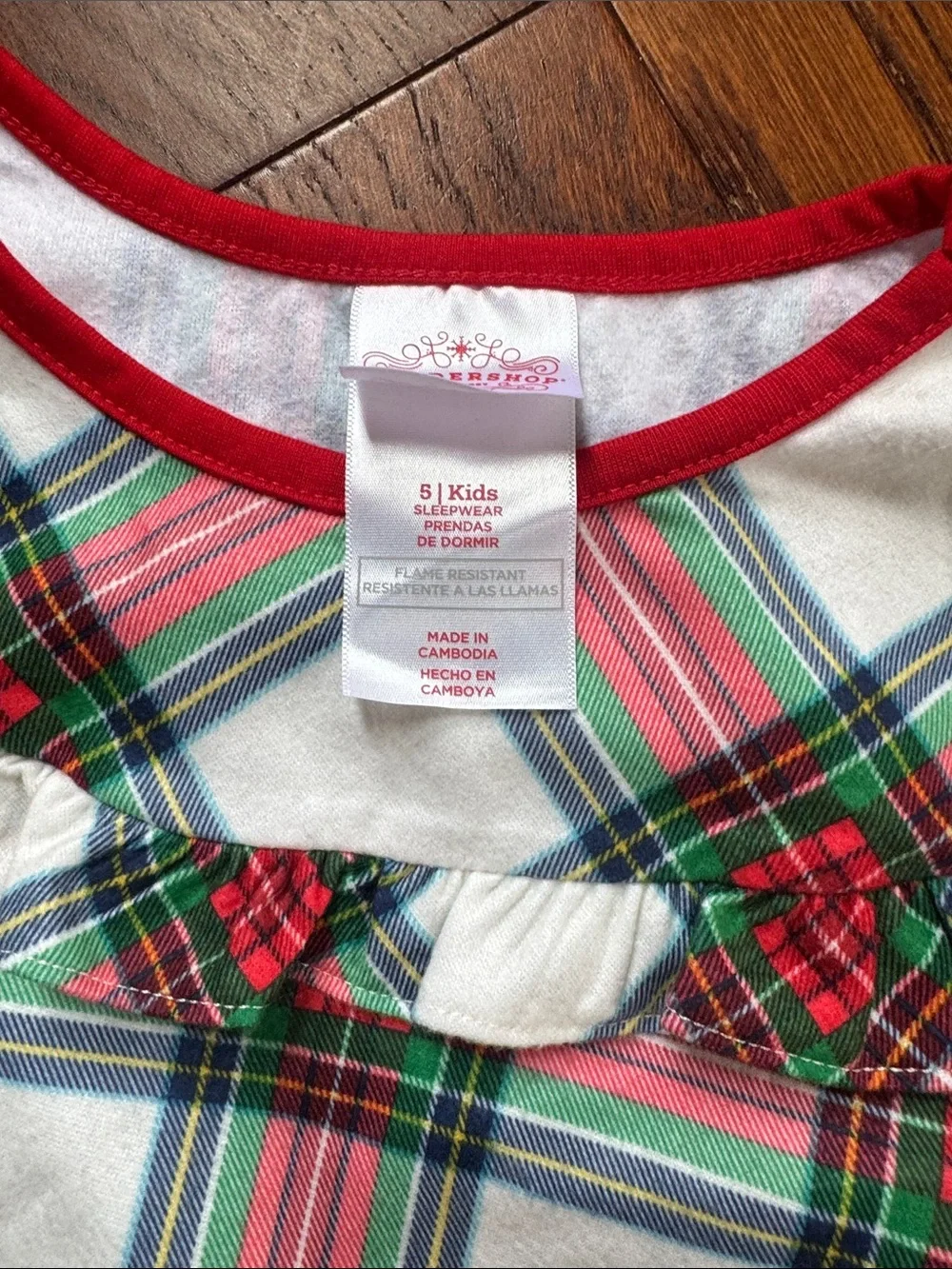 Children's Plaid Holiday Pajama Set